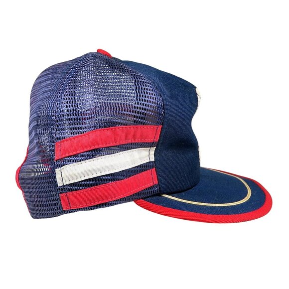 Vintage 70s-80s USA 3-Stripe Trucker Hat United Services Assoc Snapback - Picture 4 of 8